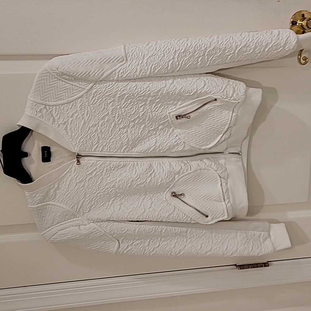White Bomber Jacket